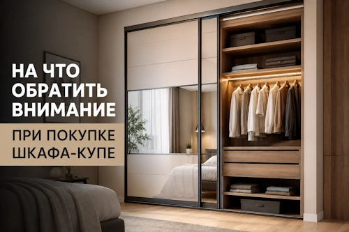 На что обратить внимание при покупке шкафа-купе